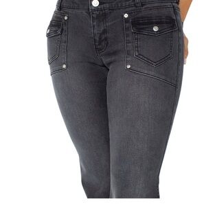 Celebrity Pink Women's Charcoal wide leg Jeans